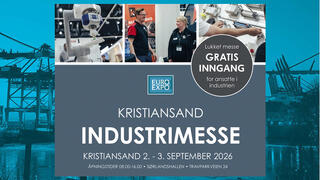 EURO EXPO Kristiansand 2026 nærmer seg, og vi i Tormatic ser frem til å møte kunder, samarbeidspartnere og fagfolk fra industrien i Sørlandshallen 2.–3. september.

